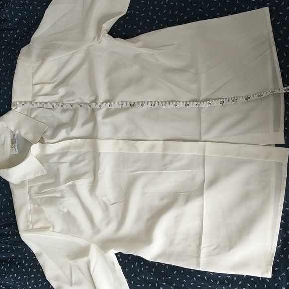 Vintage Elite International White Sheer Blouse — Made in Korea - Picture 7 of 8